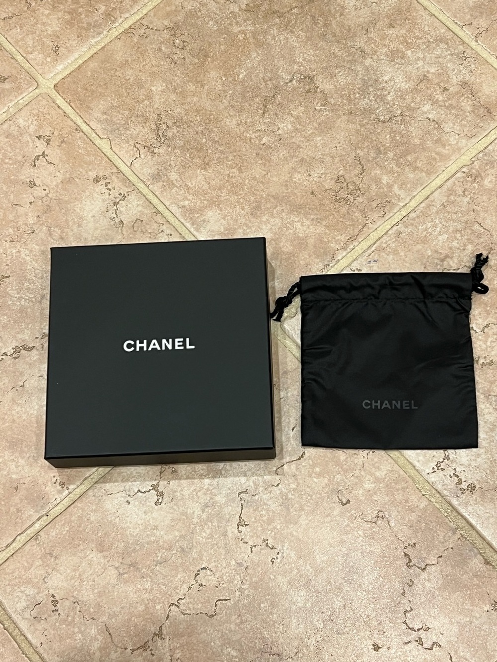 Chanel Storage Box and Pouch (authentic)